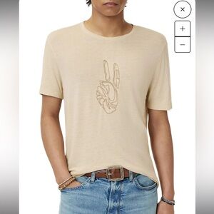 John Varvatos Cording Peace Tee